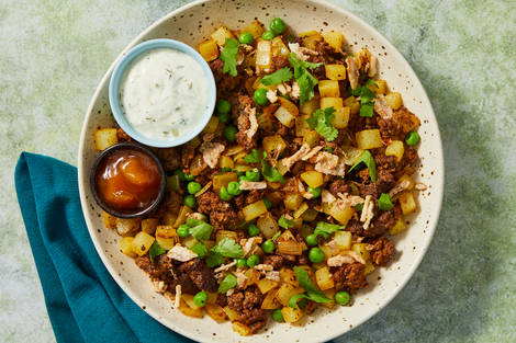 One-Pan Beef Samosa Bowls