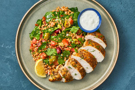 Nutritionist's Pick: Golden Organic Chicken and Greek-Inspired Farro 