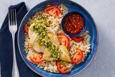 Singaporean-Inspired Chicken Rice