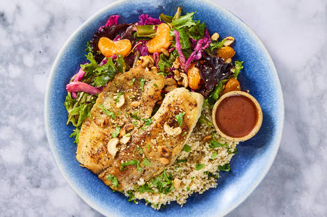 Nutritionist's Pick: Asian Sesame Tilapia and Clementine Salad