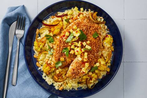 Nutritionist's Pick: Seared Coconut Tilapia with Mango Salsa 