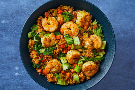 One-Pan Thai-Style Shrimp Fried Rice
