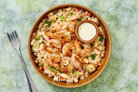 Nutritionist's Pick: Shrimp and Lemon-Mint Tabbouleh