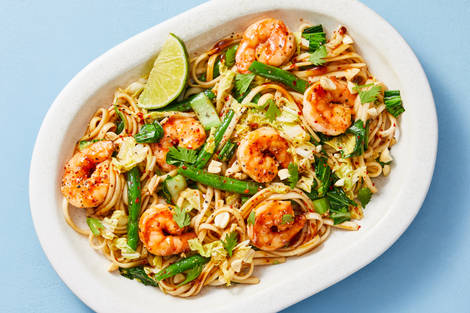 Sweet & Spicy Shrimp Ramen Stir-Fry