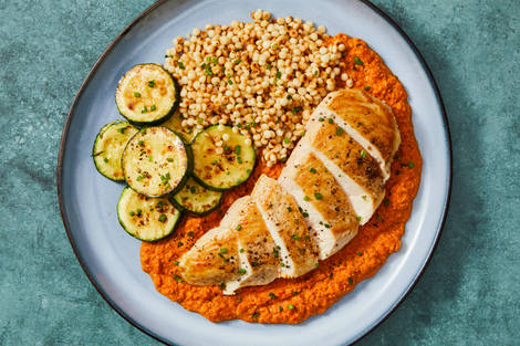 Chicken with Smoky Romesco Sauce