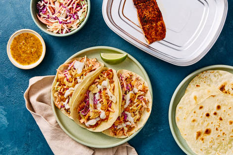 Prep & Bake Tex-Mex Salmon Tacos