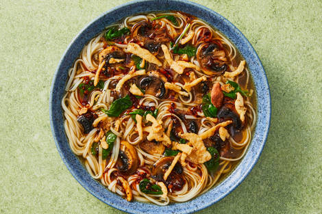 Savory Mushroom & Spinach Ramen