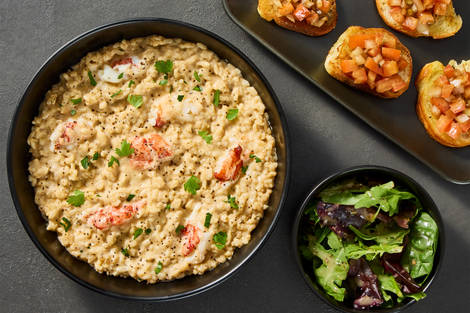 Lemon-Truffle Lobster Risotto