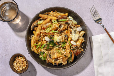 Schupfnudeln in Portobello-Rahmsoße