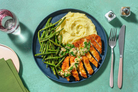 Crispy Chicken in Roasted Garlic Butter Sauce