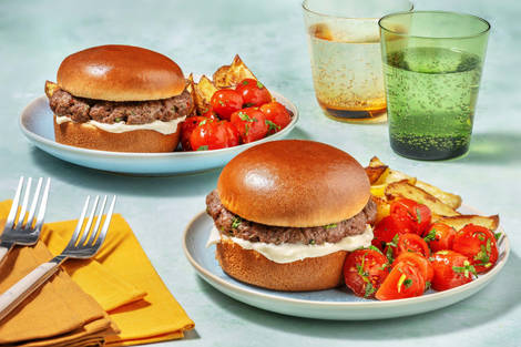 Herby Burgers and Wedges