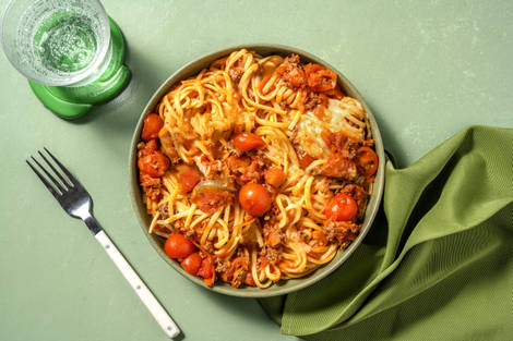 Easy Linguine Bolognese