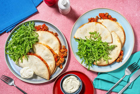 Spiced BBQ Pork Quesadillas