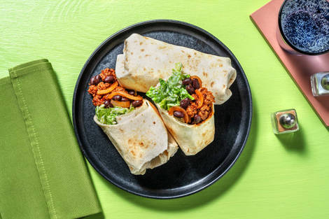 BBQ Burritos mit Bio-Hackfleisch