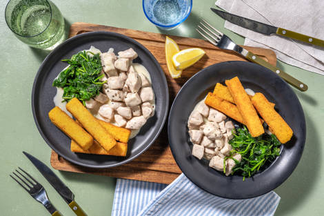 Bocconcini di lonza alla panna e rosmarino