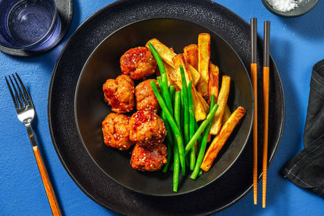 Chinese Style Glazed Meatballs