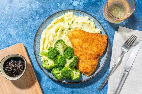 Hähnchenbrust im Knuspermantel