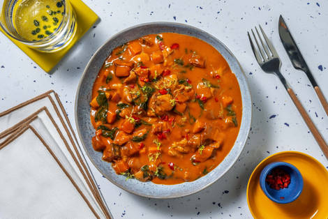 Sweet Potato, Ginger & Garlic Chicken Stew 