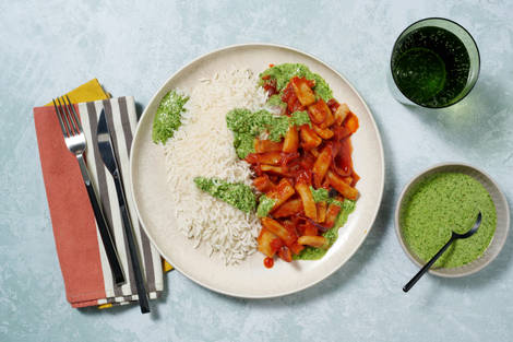 Calamar gigante encebollado con arroz