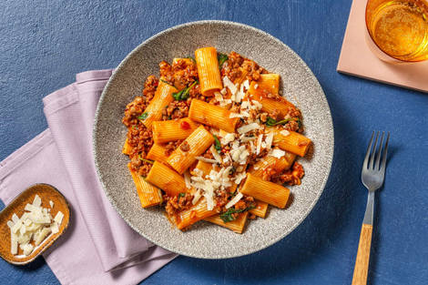 Midweek Chipotle Beef and Pork Rigatoni