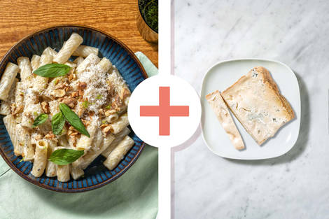 Tortiglioni in salsa alla panna e zola