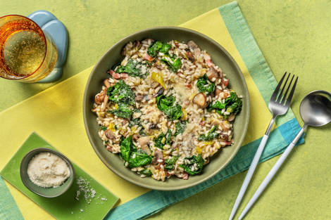 Bacon and Mushroom Risotto