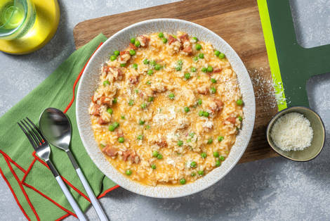Chorizo and Pea Risotto 