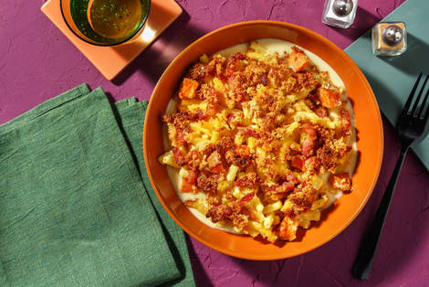 Wonka’s Wonderful Maple Bacon Mac & Cheese