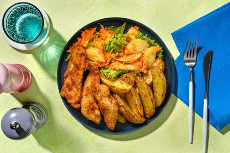 Pollo crujiente a la barbacoa