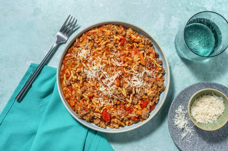 One-Pot Italian Chicken & Risoni Stew