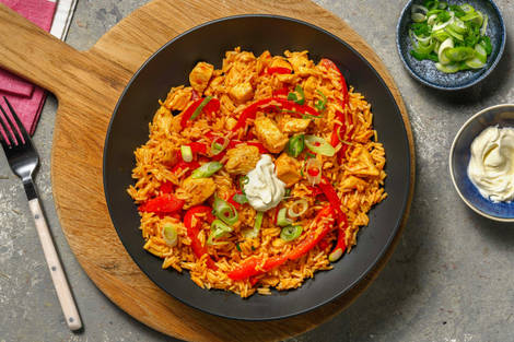 Quick Chicken and Bell Pepper Jambalaya 