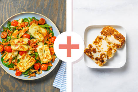 Insalata di formaggio stile Cipro grigliato