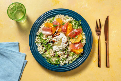 Salade met sinaasappel en serranoham