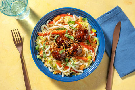 Thaise stijl sticky gehaktballetjes