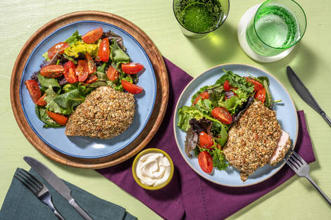 Pollo croccante alle mandorle e Grana Padano Dop