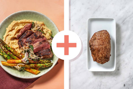 Bistecca di manzo e asparagi alla paprika