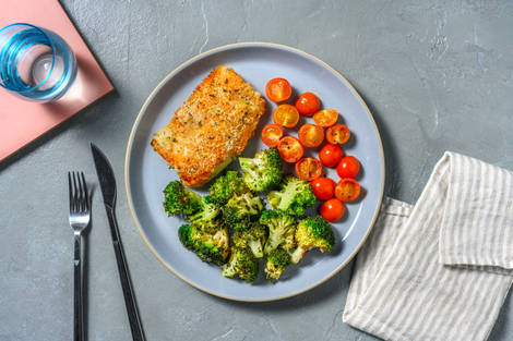 Merluza con panko y mayonesa de pimentón