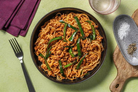 Superfast Thai Inspired Pork Noodles