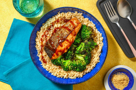 Filet de saumon mariné à l'asiatique