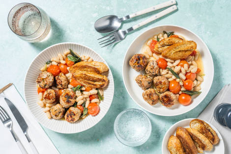 Polpette di pollo al burro e timo