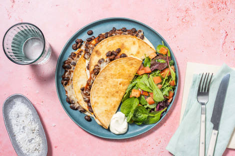 Cheesy Gochujang Quesadillas