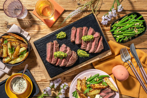 'Steak frites' og béarnaisemayonnaise