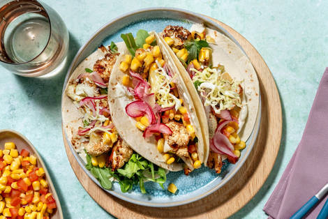 Roasted Chipotle Cauliflower Tacos