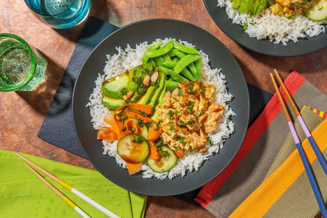 Hawaiiansk poke bowl på kallrökt lax