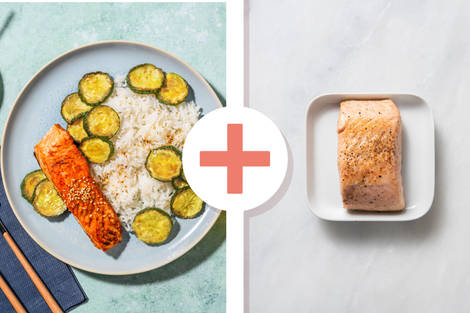 Salmone glassato in salsa hoisin