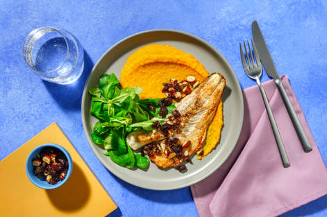 Filetto di orata 'in collina' e zucca cremosa