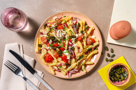 Casarecce crémeuses aux tomates rôties