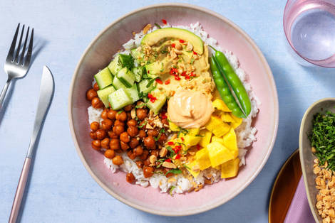 Buddha bowl på kikärtor