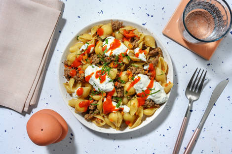 Manti turcs revisités : pâtes au bœuf