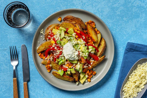 Cheesy Cajun Loaded Wedges